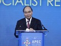 Staatspräsident Nguyen Xuan Phuc hält eine Rede beim APEC-Unternehmensgipfel 2022