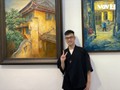 Pelukis Tuli Tran Nam Long dengan Kemampuan Menciptakan Suara di Setiap Garis Lukis
