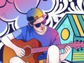ベトナムの穏やかなギター演奏