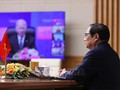 越南政府总理范明政以视频方式出席启动IPEF讨论会公布仪式