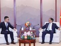 越南政府总理范明政会见中国技术、能源、基础设施发展企业领导人