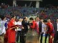 Party, State leaders award SEA Games medals to men's football teams