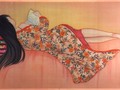 Красота «чтецов» в шелковых картинах художника Тхань Лыу