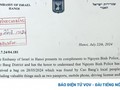 Đại sứ quán Israel tại Việt Nam viết thư cảm ơn Công an huyện Nguyên Bình, Cao Bằng