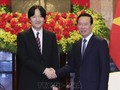 Президент Во Ван Тхыонг с супругой принял наследного принца Японии Акисино с супругой