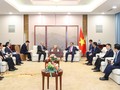 Premierminister Pham Minh Chinh trifft Vertreter großer Konzerne Chinas