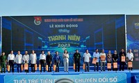 Acara Mengawali  Bulan Pemuda 2023 di Provinsi Binh Thuan