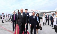 Ketua Duma Negara Parlemen Rusia Tiba di Kota Hanoi, Memulai Kunjungan Resmi di Vietnam