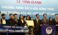 Vietnam honra programa “Proliferación de libros en el campo”, ganador de premio de UNESCO