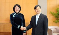Vicepresidenta de Vietnam se entrevista con emperador y príncipe heredero de Japón