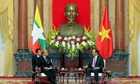 Presidente de Vietnam recibe al líder parlamentario de Myanmar