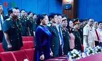Líder parlamentaria visita la Academia Nacional de Defensa en su nuevo año escolar