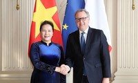 Líder parlamentaria de Vietnam se reúne con el presidente de la Cámara Baja francesa  