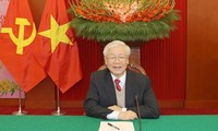 Dirigentes de países, Partidos y amigos internacionales felicitan la reelección del líder político de Vietnam