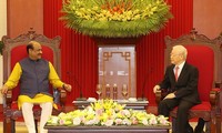 El máximo líder político de Vietnam recibe al presidente de la Cámara Baja de la India