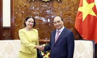 El presidente de Vietnam recibió a la embajadora de Australia