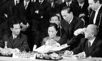 Movimientos y amigos internacionales en apoyo a la firma de los Acuerdos de París sobre Vietnam