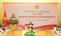Ciudadanos vietnamitas unidos en el movimiento de donación de sangre