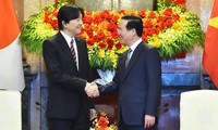 El Presidente de Vietnam recibe al Príncipe Heredero de Japón