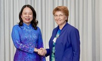 Vicepresidenta de Vietnam se reúne con líderes de Suiza y Letonia