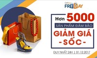 Más de 5 mil productos vietnamitas vendidos a precio razonable en el evento Online Friday 2017