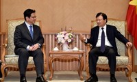 Vicejefe del Ejecutivo recibe a líder del banco japonés para la cooperación internacional