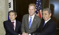 Estados Unidos, Corea del Sur y Japón promueven proceso de desnuclearización norcoreana 