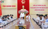 Viceprimer ministro Truong Hoa Binh trabaja con el gobierno de Quang Ninh