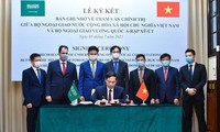 Vietnam y Arabia Saudita firman documento sobre consulta política entre sus Cancillerías