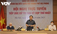 Jefe del Parlamento contacta con electores de Hai Phong