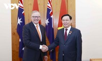 Líder parlamentario de Vietnam se reúne con el primer ministro australiano 