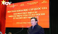 Inicia seminario sobre el despliegue de tareas clave del XIII Congreso Nacional del Partido Comunista de Vietnam