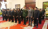 Realizan ceremonias de homenaje al secretario general del PCV, Nguyen Phu Trong en China, la India y Rusia.