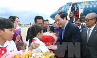 陈大光抵达金边开始对柬埔寨进行国事访问