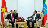 Rencontre entre Trân Dai Quang et le Premier ministre éthiopien