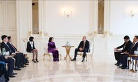 Dang Thi Ngoc Thinh reçue par le président azerbaïdjanais