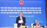 Les meilleurs chefs de PME  reçus par Truong Hoa Binh