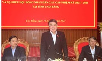 Législatives 2021 : déplacement du vice-président de l'AN Nguyên Duc Hai à Cao Bang