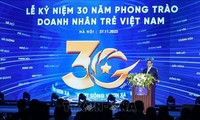 Célébration du 30e anniversaire de l’Association des jeunes entrepreneurs du Vietnam