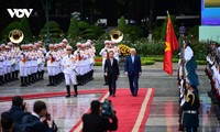 Cérémonie d'accueil en l'honneur du président allemand