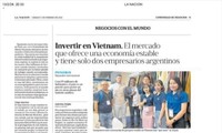 Les hommes d’affaires argentins apprécient la compétitivité du Vietnam