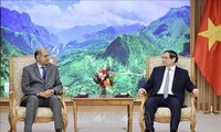 Pham Minh Chinh rencontre des dirigeants de groupes américains et sud-coréens