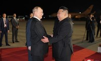 Vladimir Poutine en visite à Pyongyang