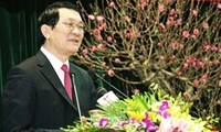 Staatspräsident Sang besucht Behörde in Ho Chi Minh Stadt zum Neujahrsfest Tet