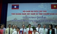 Delegation der laotischen Provinz Champasak besucht die Provinz Dak Lak