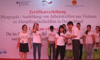 Abschlussfeier des Deutschkurses für vietnamesische Altenpfleger