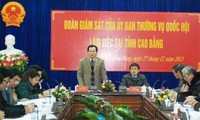 Eine Aufsichtsdelegation des Parlaments besucht die Provinz Cao Bang