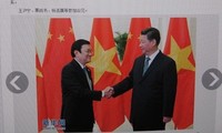 Medien Chinas berichten über die Aktivitäten des Staatspräsidenten Truong Tan Sang beim APEC-Gipfel