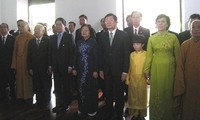 Staatspräsident besucht das Denkmal der Hung-Könige