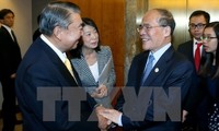 Parlamentspräsident Nguyen Sinh Hung trifft den Präsident des japanischen Unterhauses